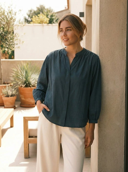 RosaGU / Blusa Jessica azul marino