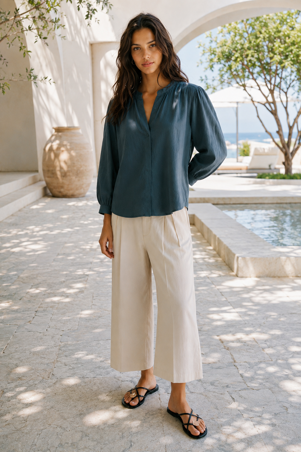 JESSICA RG | Blusa azul marino